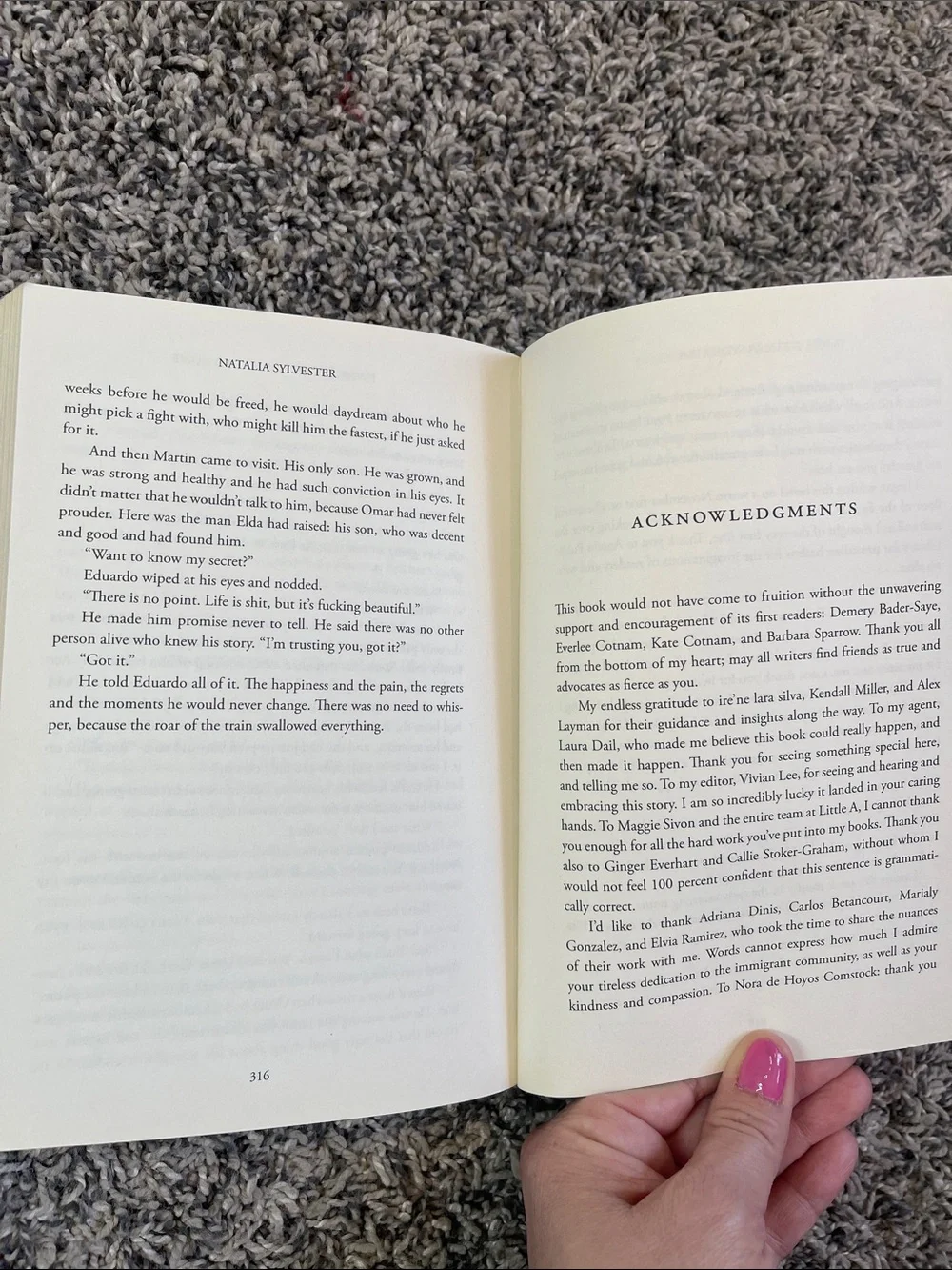 Paperback book: Everyone knows you go home by Natalie Sylvester